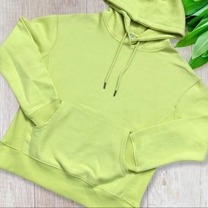 Bright yellow hoodie